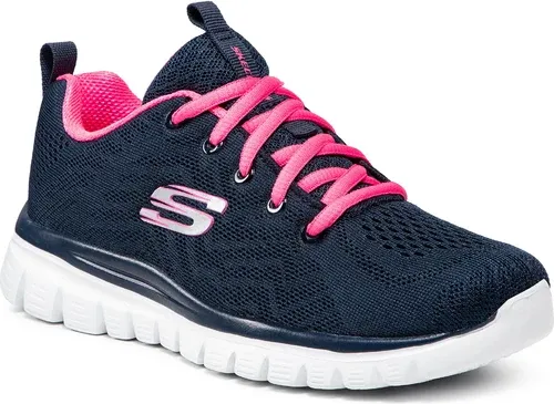 Topánky SKECHERS - Get Connected 12615/NVHP Navy/Hot Pink