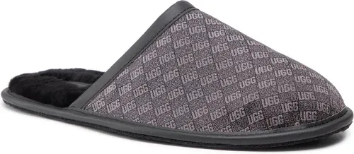 Papuče Ugg - M Scuff Logo Jacquard 1123734 Blk