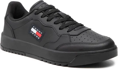 Sneakersy TOMMY JEANS - Basket EM0EM00900 Black BDS