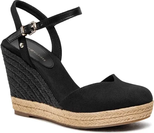 Espadrilky TOMMY HILFIGER - Basic Closed Toe High Wedge FW0FW04786 Black BDS