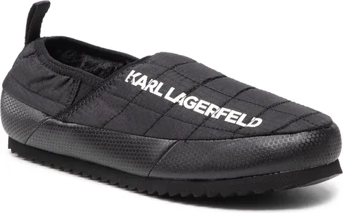 Papuče KARL LAGERFELD - KL72021 Black Synth Textile Mono