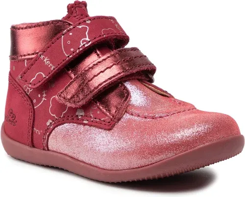 Členková obuv KICKERS - Bonkro-2 860099-10 S Silver Burgundy 183