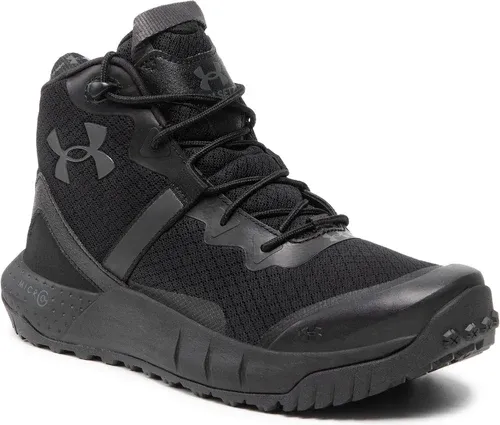 Topánky UNDER ARMOUR - Ua Micro G Valsetz Mid 3023741-001 Blk/Blk