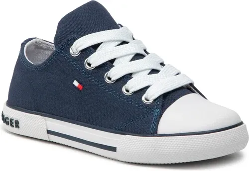 Plátenky Tommy Hilfiger - Low Cut Lace-Up Sneaker T3X4-32207-0890 M Blue 800