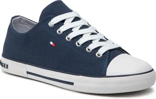 Tramky TOMMY HILFIGER - Low Cut Lace-Up Sneaker T3X4-32207-0890 S Blue 800