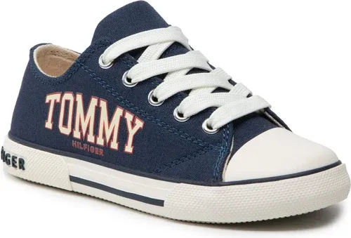 Tramky TOMMY HILFIGER - Low Cut Lace-Up Sneaker T3X4-32208-1352 M Blue 800