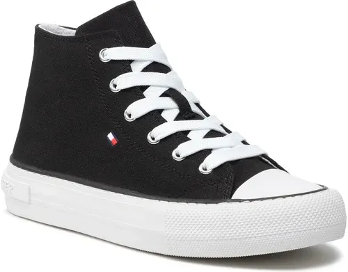 Plátenky Tommy Hilfiger - High Top Lace-Up Sneaker T3A4-32119-0890 S Black 999