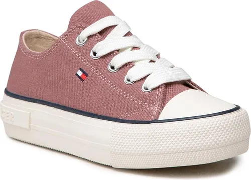 Plátenky Tommy Hilfiger - Low Cut Lace-Up Sneaker T3A4-32118-0890 M Antique Rose 303