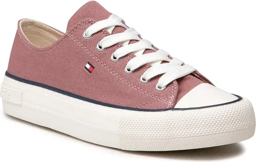 Plátenky Tommy Hilfiger - Low Cut Lace-Up Sneaker T3A4-32118-0890 S Antique Rose 303