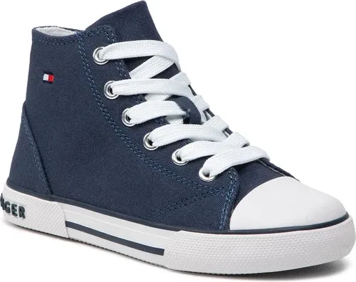 Tramky TOMMY HILFIGER - High Top Lace-Up Sneaker T3X4-32209-0890 M Blue 800