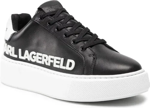 Sneakersy KARL LAGERFELD - KL62210 Black/White Lthr