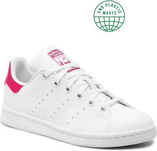 Topánky adidas - Stan Smith J FX7522 Ftwwht/Ftwwht/Bopink