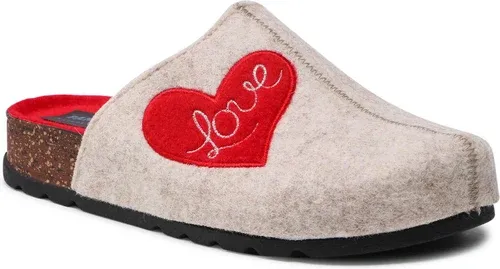 Papuče PANTO FINO - II267099 Beż/Czerwony