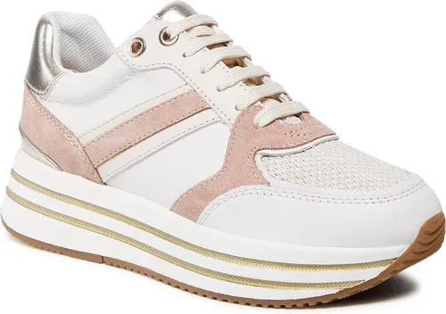 Sneakersy GEOX - D Kency B D16QHB 08522 C1Q5Q Off White/Dk Skin
