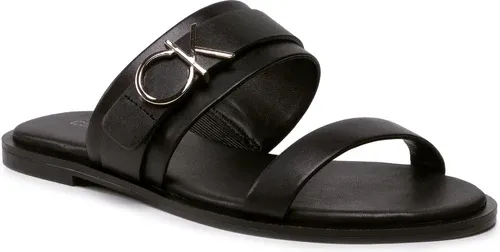 Šľapky CALVIN KLEIN - Almond Flat Slide W/Hdw HW0HW00679 Ck Black BAX