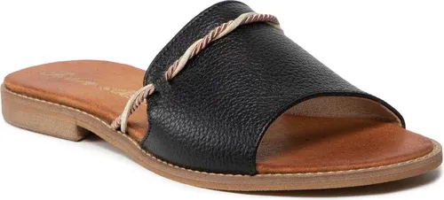 Šľapky ROBERTO - 3047 Czarny Lico