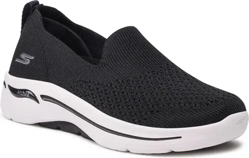 Poltopánky SKECHERS - Delora 124418/BKW Black/White