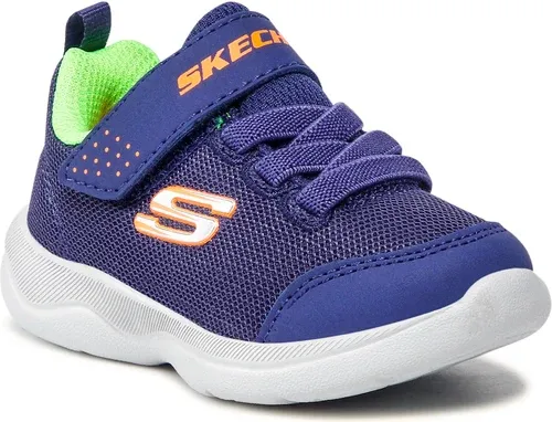 Sneakersy SKECHERS - Mini Wanderer 407300N/NVLM Navy/Lime