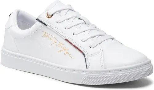 Sneakersy TOMMY HILFIGER - Signature Sneaker FW0FW06322 White YBR