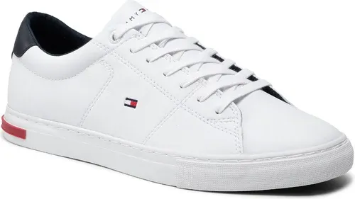 Sneakersy Tommy Hilfiger - Essential Leather Detail Vulc FM0FM04047 White YBR