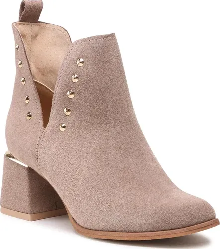 Členkové čižmy ROBERTO - 3074/2/B Cappuccino Welur