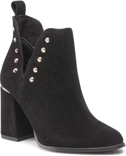 Členkové čižmy ROBERTO - 3075/B Czarny Welur