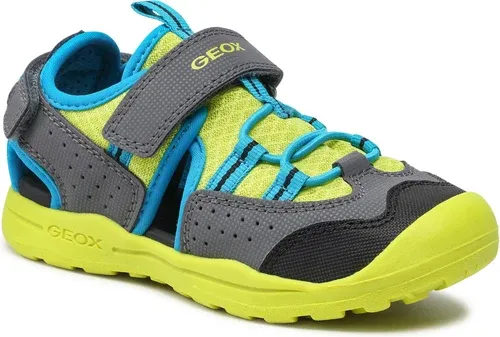 Sandále GEOX - J Vaniett B. C J255XC-014CE C0666 S Grey/Lime