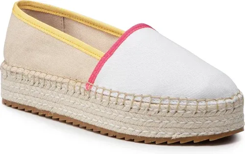 Espadrilky TOMMY JEANS - Flatform Espadrille EN0EN01832 Sugarcane AA8