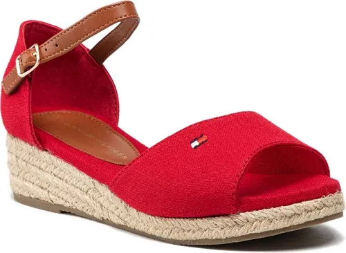 Espadrilky Tommy Hilfiger - Rope Wedge Sandal T3A7-32185-0048 M Red 300