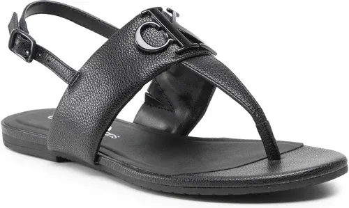 Sandále CALVIN KLEIN JEANS - Flat Sandal Hw Lth 2 YW0YW00544 Black BDS