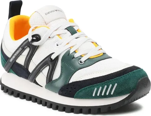 Sneakersy Emporio Armani - X4X555 XM996 Q842 Gren/Navy/Off Wht/Na