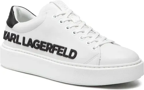 Sneakersy KARL LAGERFELD - KL52225 White Lthr W/Black