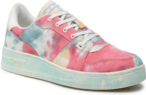 Sneakersy Tommy Jeans - Tie Dye Basket EM0EM00952 Crest CTE