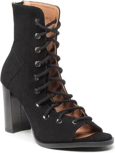 Členkové čižmy R.POLAŃSKI - 1406 Czarny Zamsz