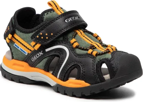 Sandále Geox - J Borealis B.B J250RB 014ME C0038 S Black/Orange