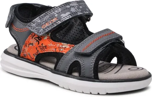 Sandále GEOX - J S.Maratea B.D J15DRD 01504 C0036 S Grey/Orange