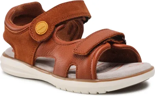 Sandále GEOX - J S.Maratea B. B J25DRB 04622 C6F2G D Brown/Dk Yellow