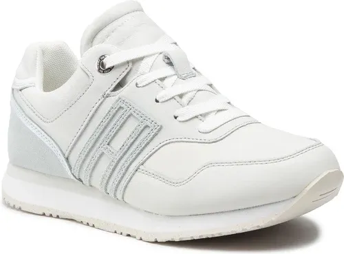 Sneakersy TOMMY HILFIGER - Th W Undyed Runner FW0FW06488 White YBR