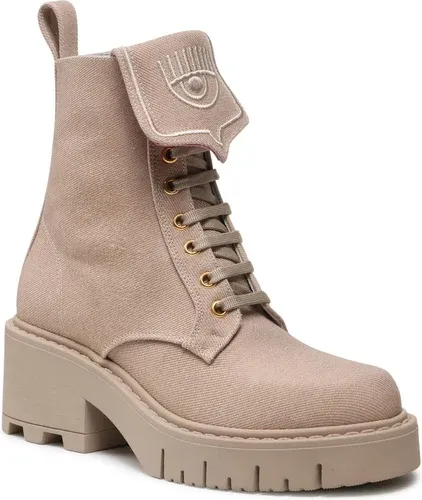 Členkové čižmy CHIARA FERRAGNI - CF2930-014 Beige