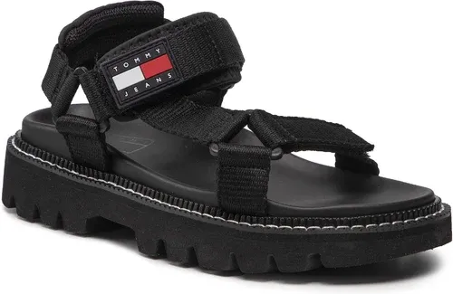 Sandále TOMMY JEANS - Chunky Sandal EN0EN01836 Black BDS