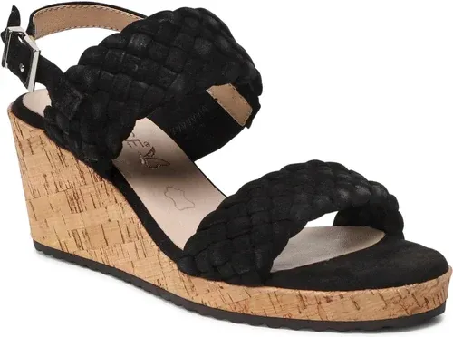 Sandále CAPRICE - 9-28708-28 Black Suede 004