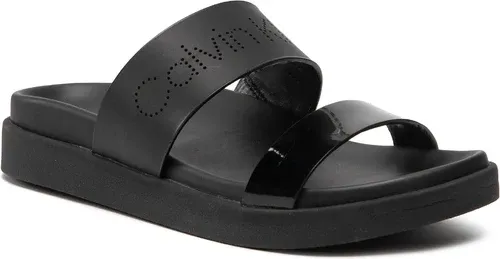 Šľapky CALVIN KLEIN - Ergonomic Slide Perf/Patent HW0HW00685 Ck Black BAX