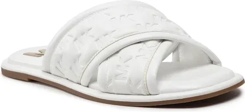 Šľapky MICHAEL MICHAEL KORS - Gideon Slide 40S2GDFP1L Optic White