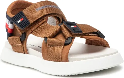 Sandále TOMMY HILFIGER - Velcro Sandal T3B2-32256-0208 M Tabacco 520