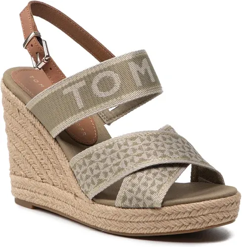 Espadrilky TOMMY HILFIGER - Tommy Webbing High Wedge SandalFW0FW06355 Woodridge GXR