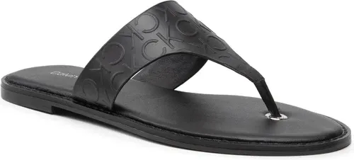 Žabky CALVIN KLEIN - Almond Flat Tp Slide Hf HW0HW01159 Ck Black BAX