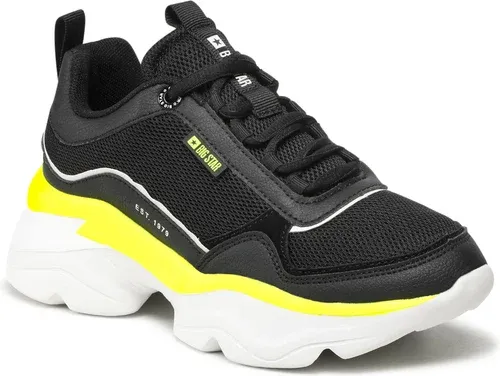 Sneakersy BIG STAR - JJ274A114 Black/Yellow