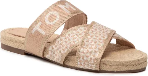 Espadrilky TOMMY HILFIGER - Webbing Flat Espadrille FW0FW06307 Sandrit ABR