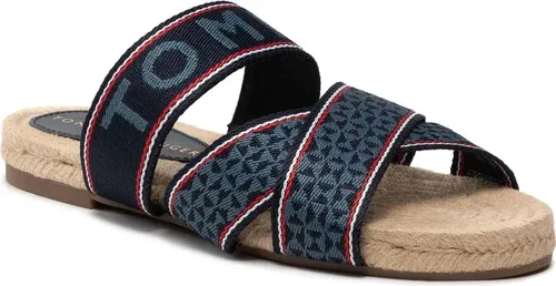 Espadrilky TOMMY HILFIGER - Webbing Flat Espadrille FW0FW06307 Desert Sky DW5