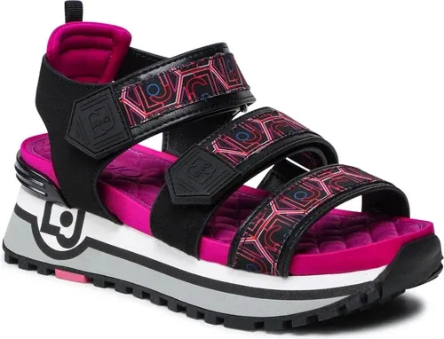 Sandále LIU JO - Maxi Wonder Sandal 7 BA2145 TX203 Black/Multic S1100